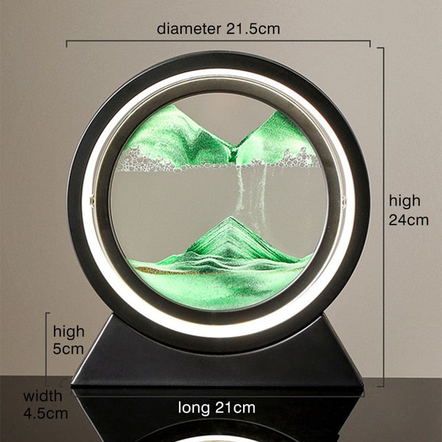 Moving Sand Art Table Lamp – Mesmerizing 3D Landscape Night Light