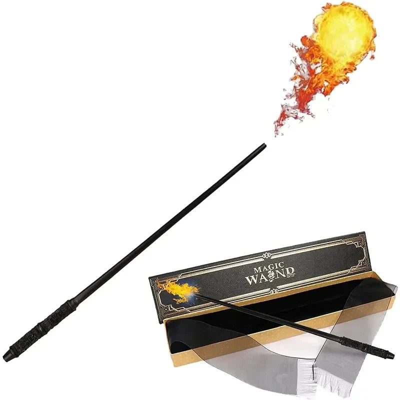 Fire-Breathing Magic Wand – Electronic Fireball Prop for Role Play & Decor