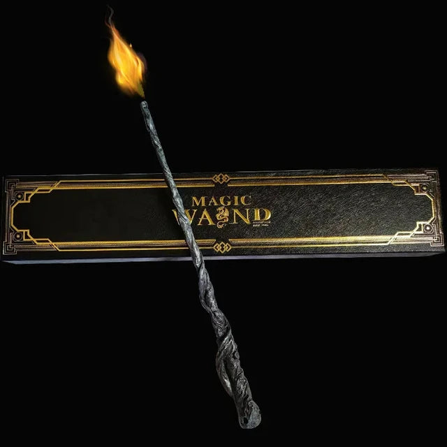 Fire-Breathing Magic Wand – Electronic Fireball Prop for Role Play & Decor