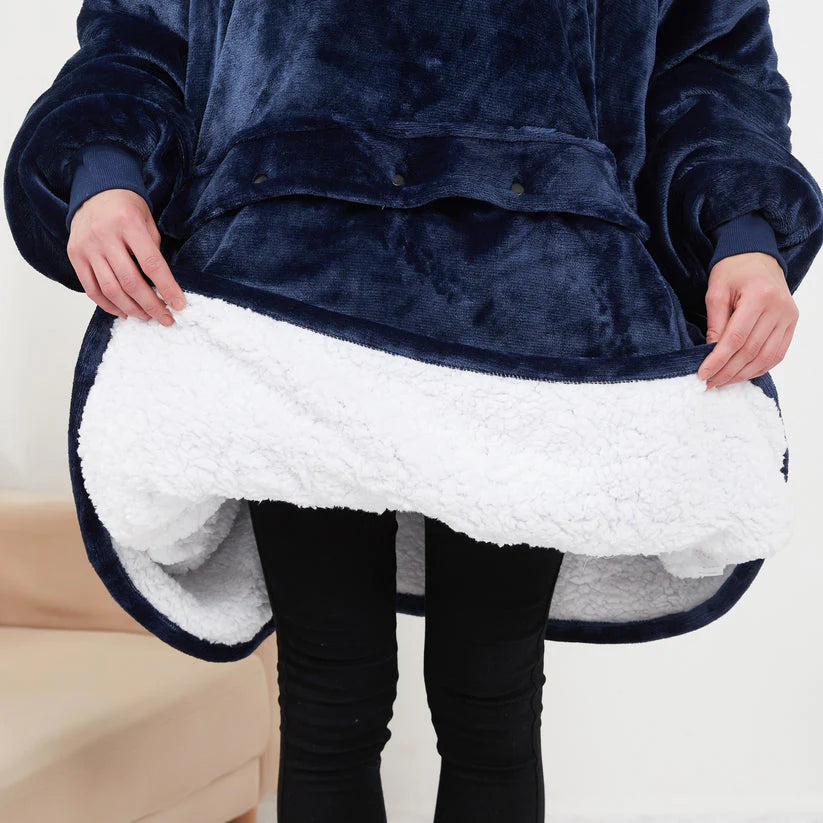 Heated Hoodie Blanket – Wearable Electric Warmth for Cold Nights