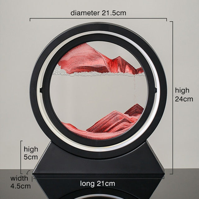 Moving Sand Art Table Lamp – Mesmerizing 3D Landscape Night Light