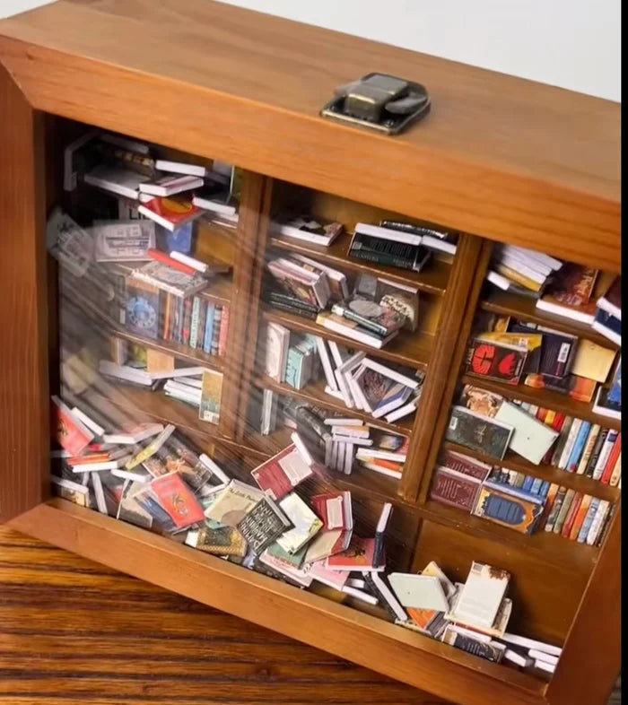 Anxiety Bookshelf – Shake Away Stress with This Satisfying Desk Toy