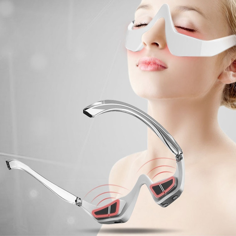 Wireless Eye Massager – Red Light Therapy & Heat for Eye Strain Relief